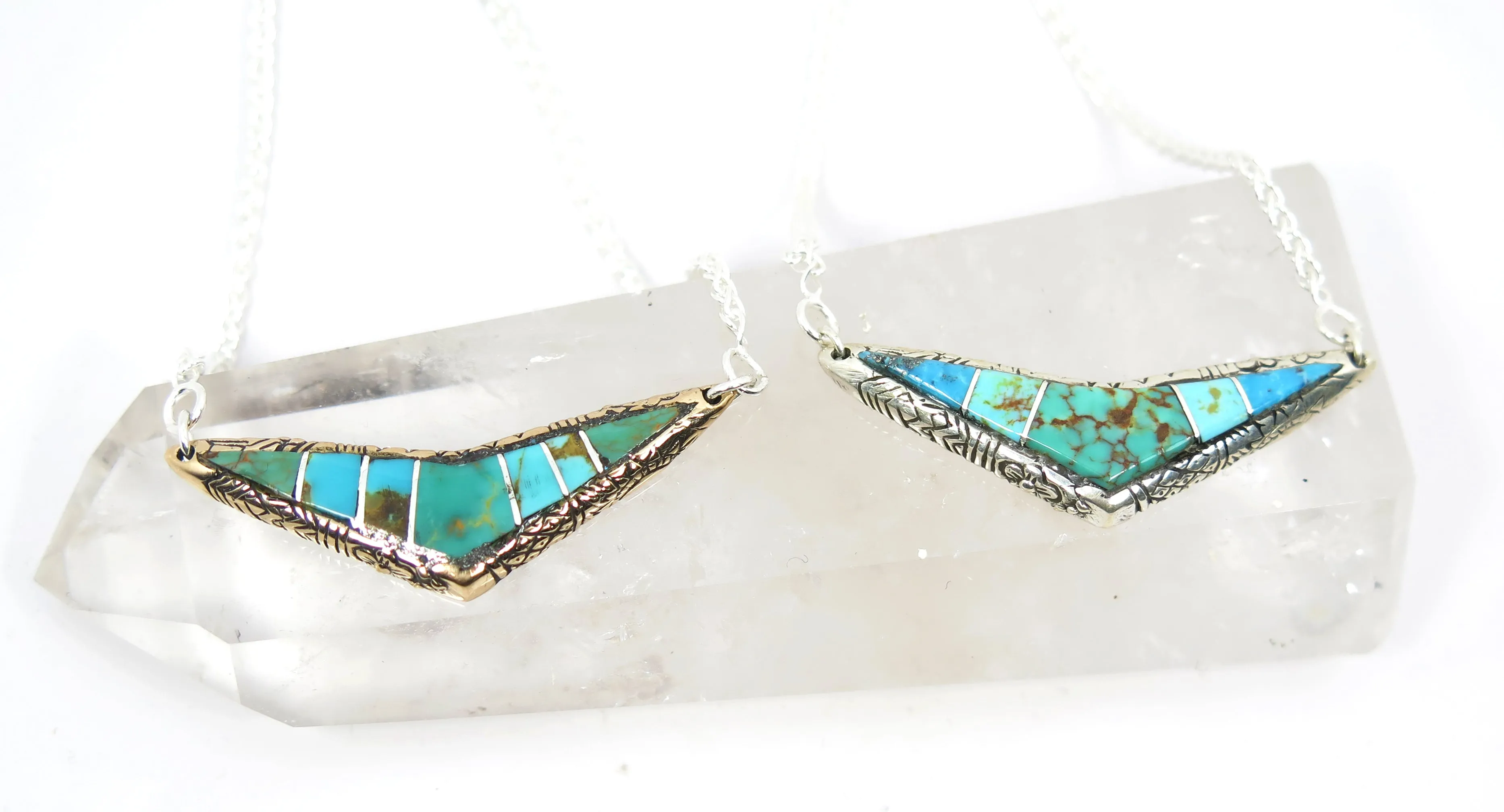 Chevron Inlay Necklace