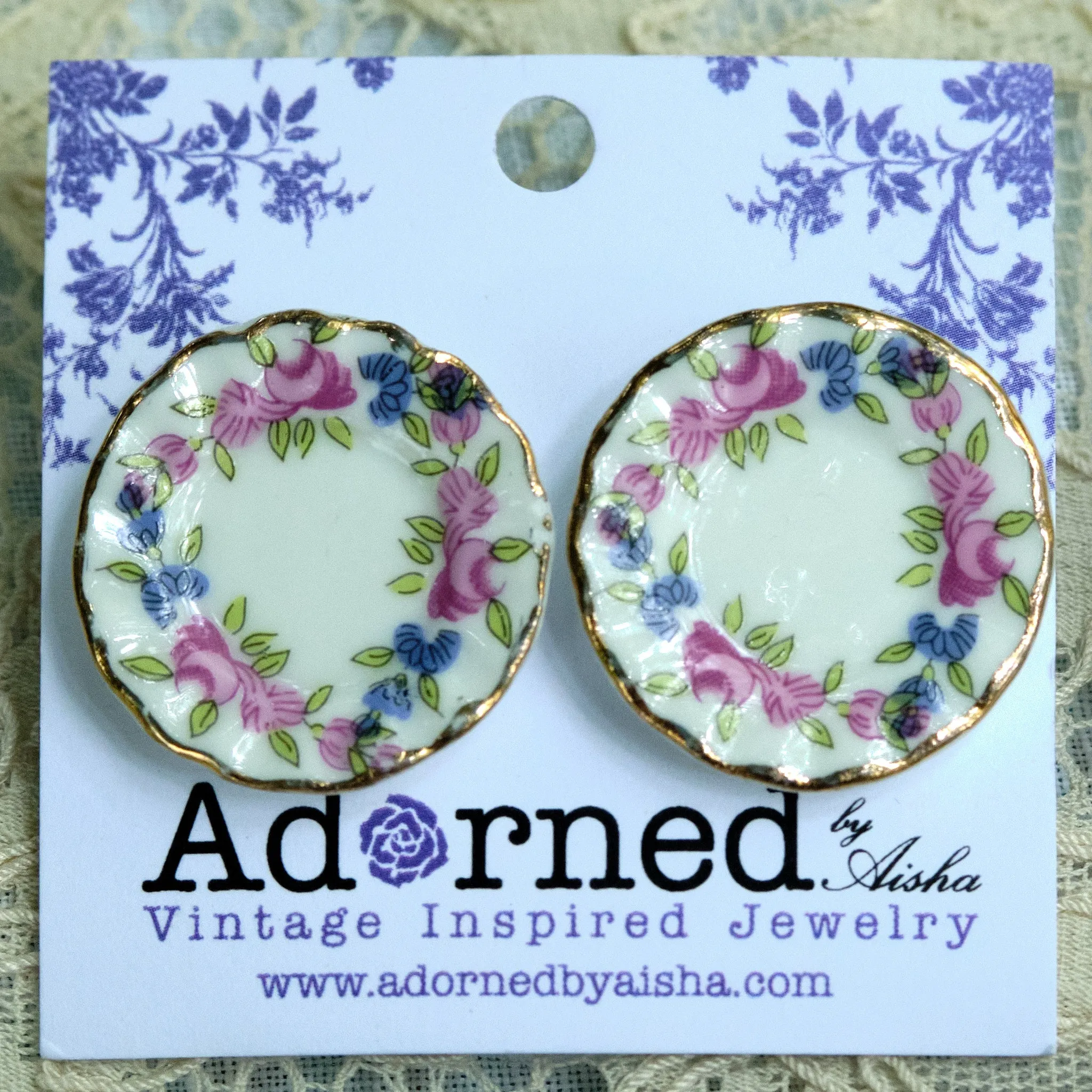 China Dish/Plate Necklace