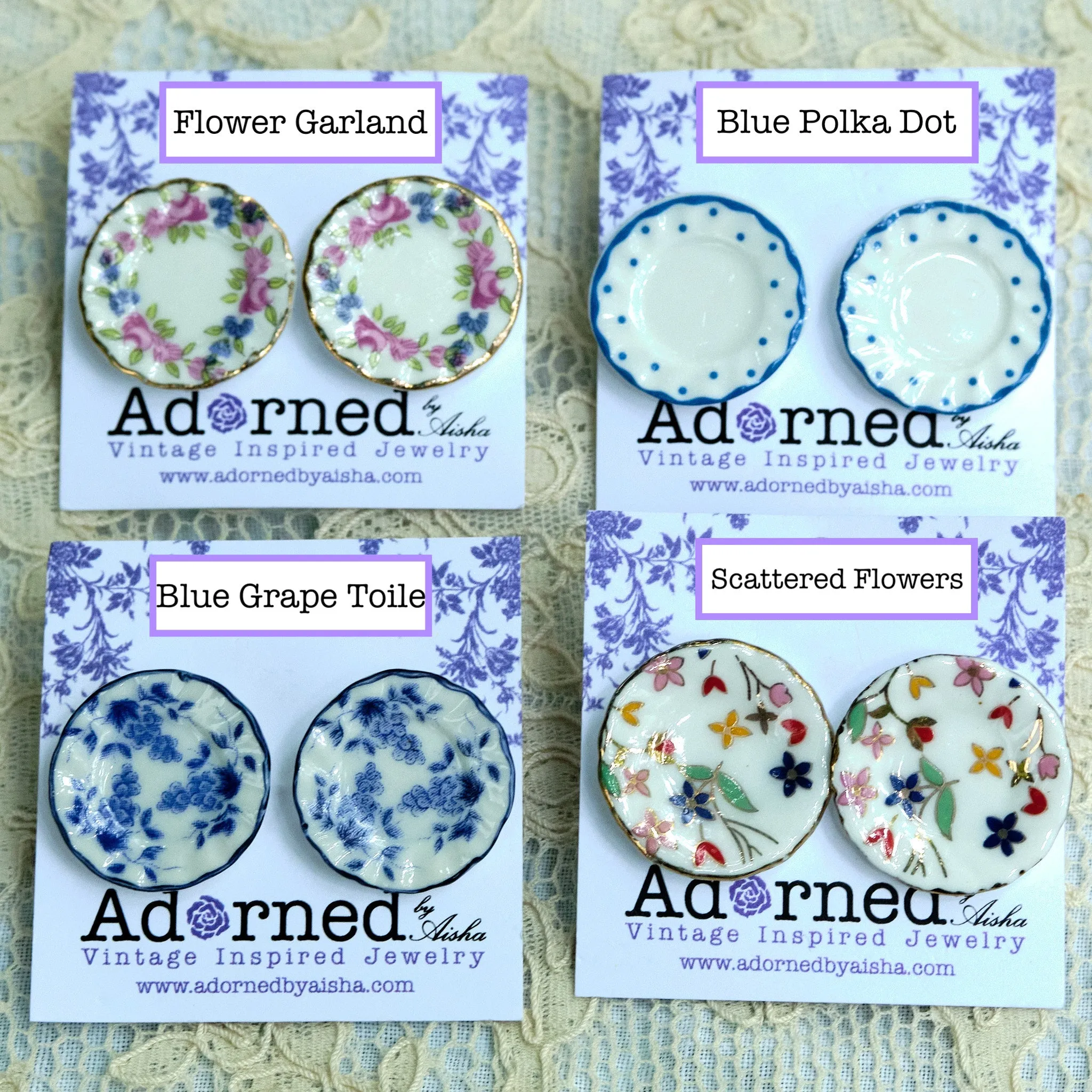 China Dish/Plate Necklace