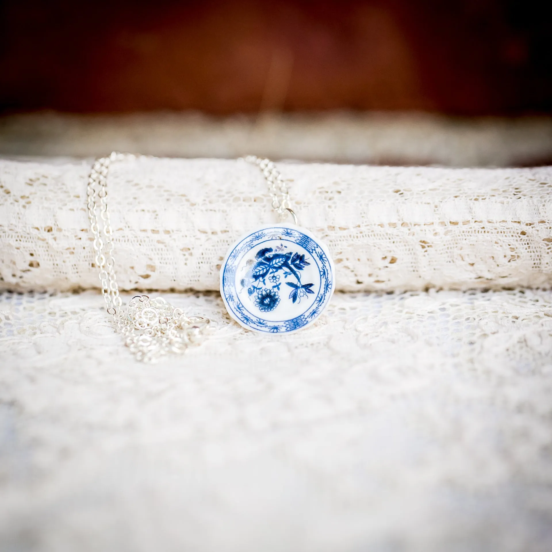 China Dish/Plate Necklace