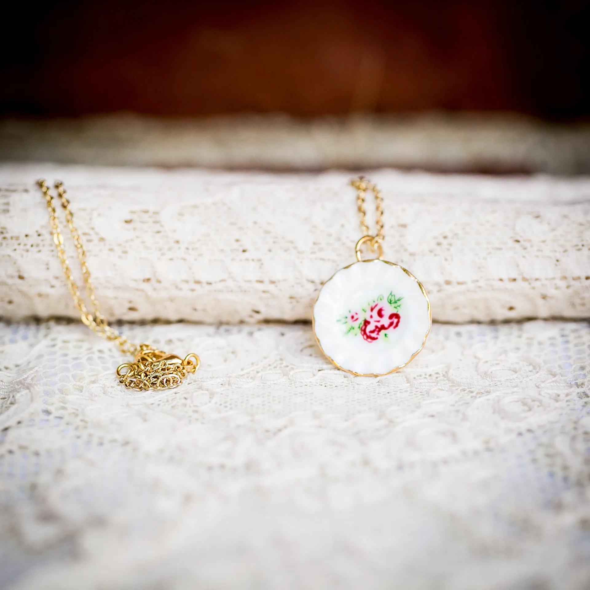 China Dish/Plate Necklace