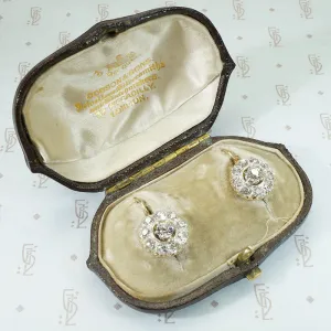 Chunky OMC Diamond Drop Earrings in Fitted Box