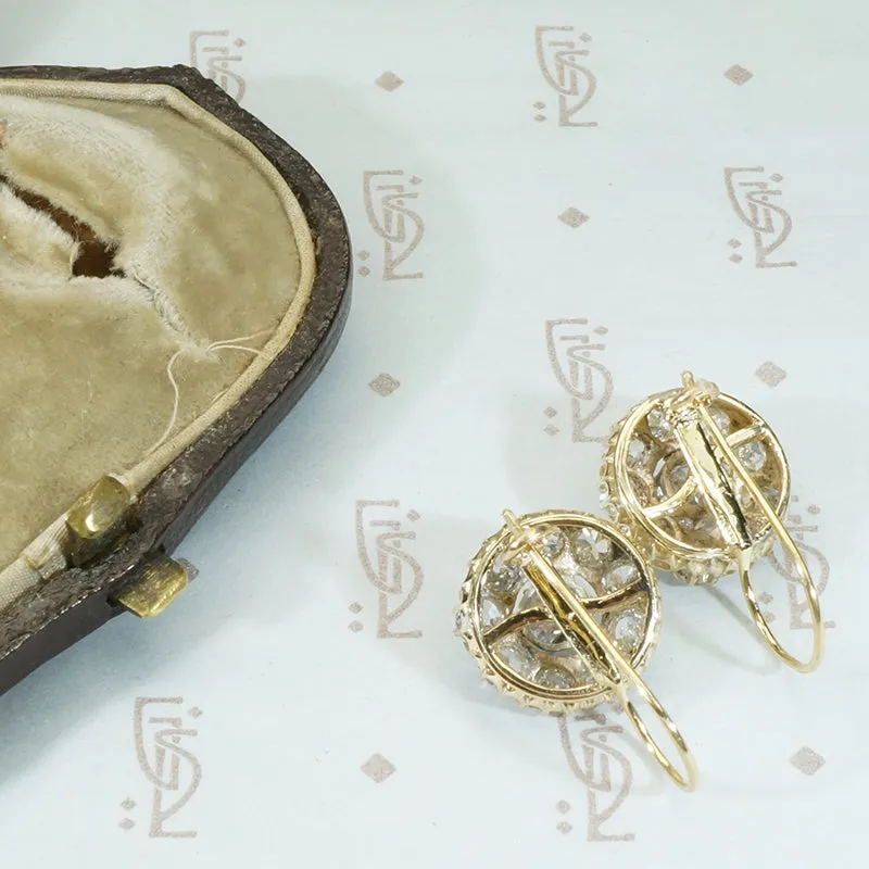 Chunky OMC Diamond Drop Earrings in Fitted Box