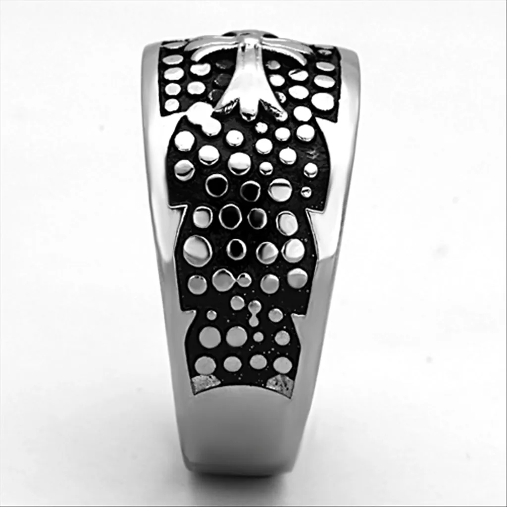 CJE1196 Men's Stainless Steel Epoxy Cross  Ring