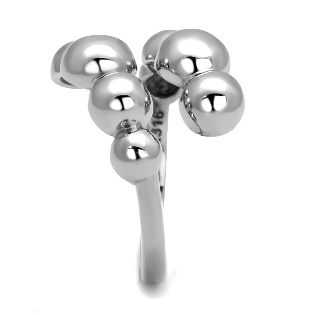 CJE3089 Wholesale Stainless Steel Bubble Cut Cocktail Ring