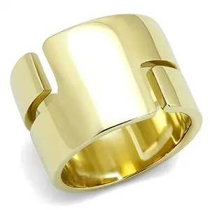 CJE3118 Wholesale Women's Stainless Steel IP Gold Fashion Ring
