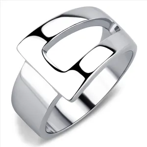 CJE3438 Wholesale Women's Stainless Steel Buckle Fashion Ring
