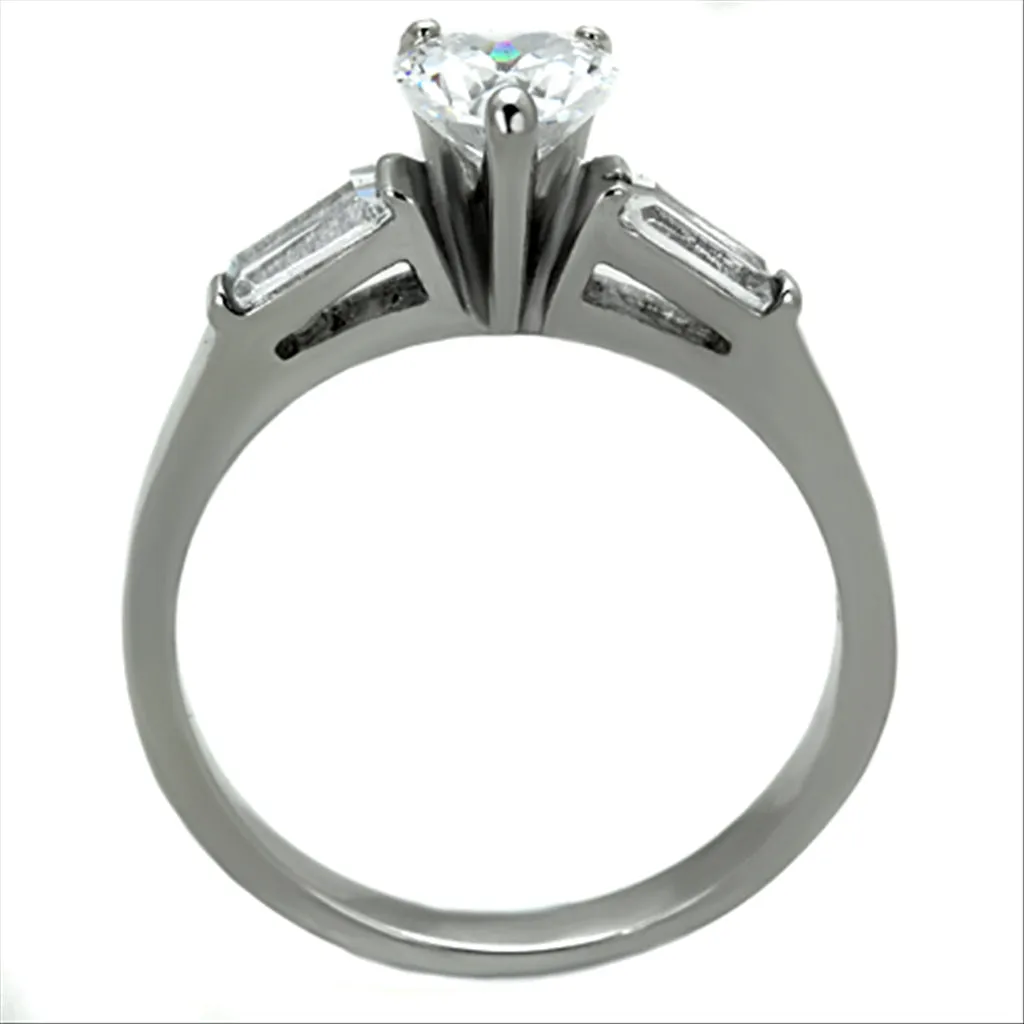 CJG2109 Stainless Steel AAA Grade CZ Ring