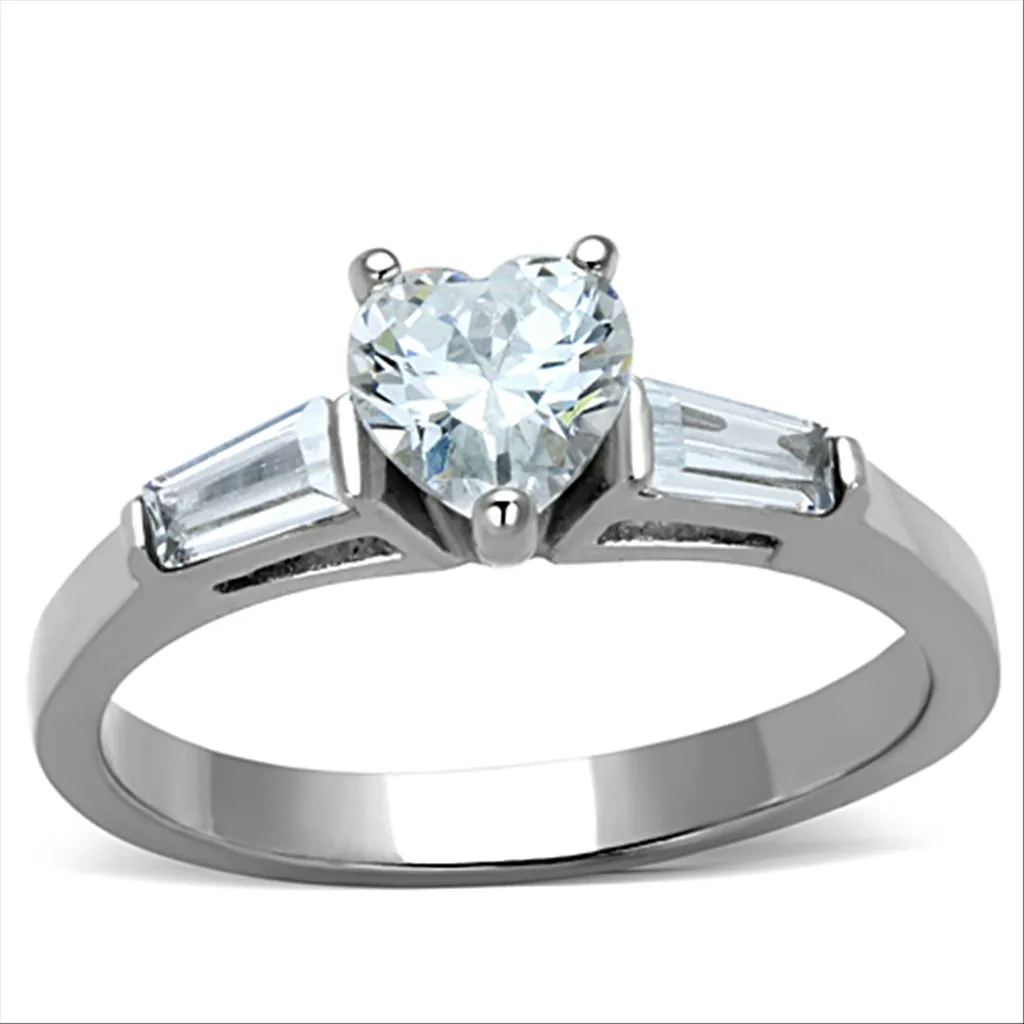 CJG2109 Stainless Steel AAA Grade CZ Ring