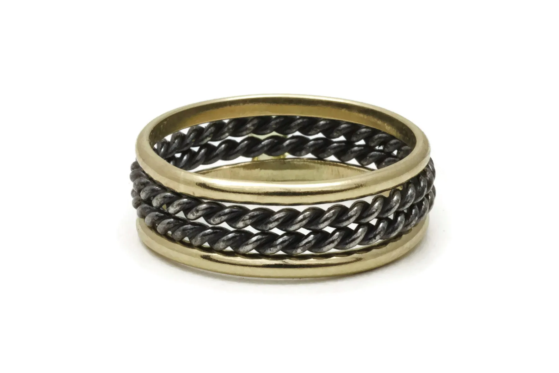 Classic 4 Ring Stack patina