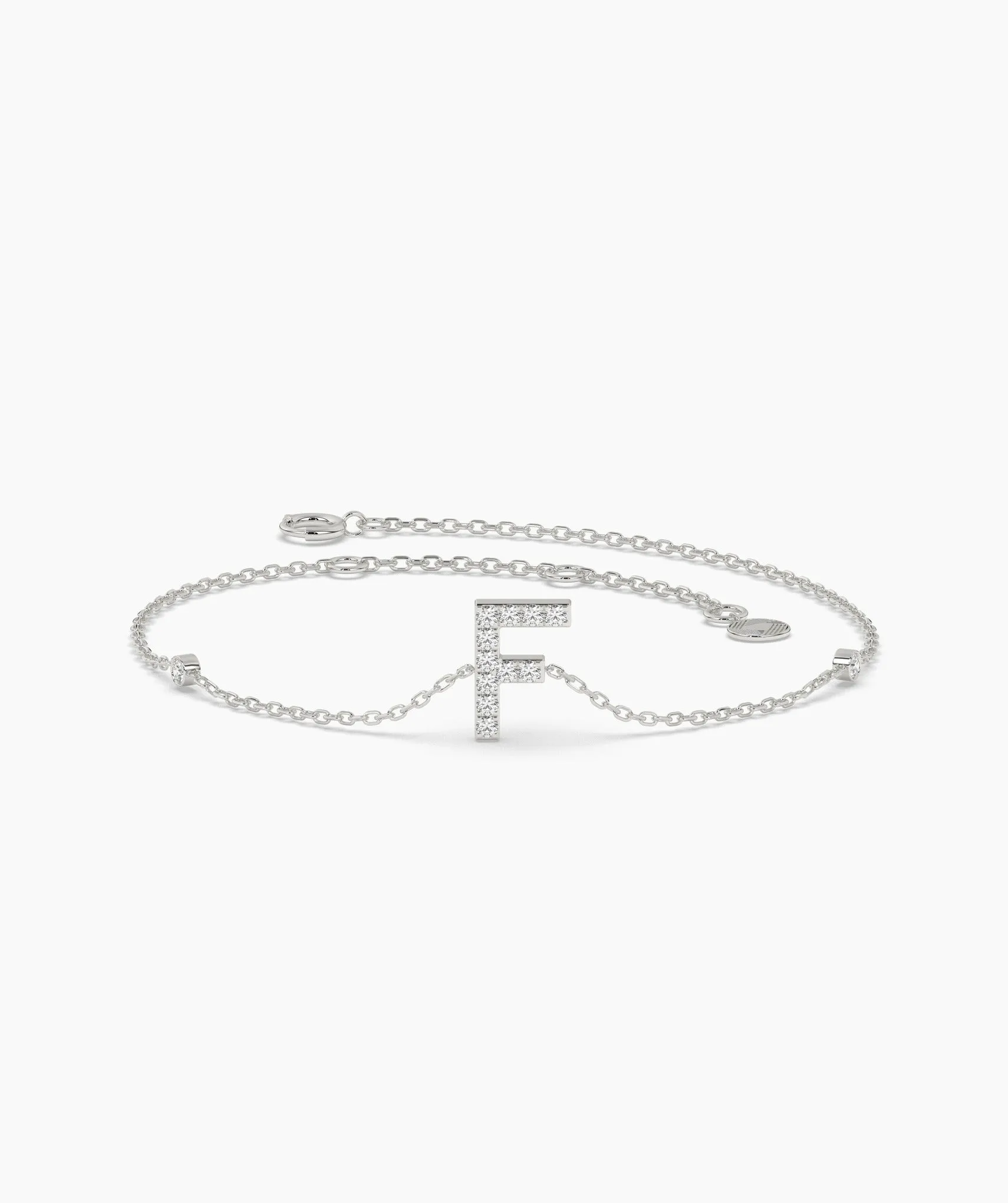 Classic Diamond 'F' Bracelet