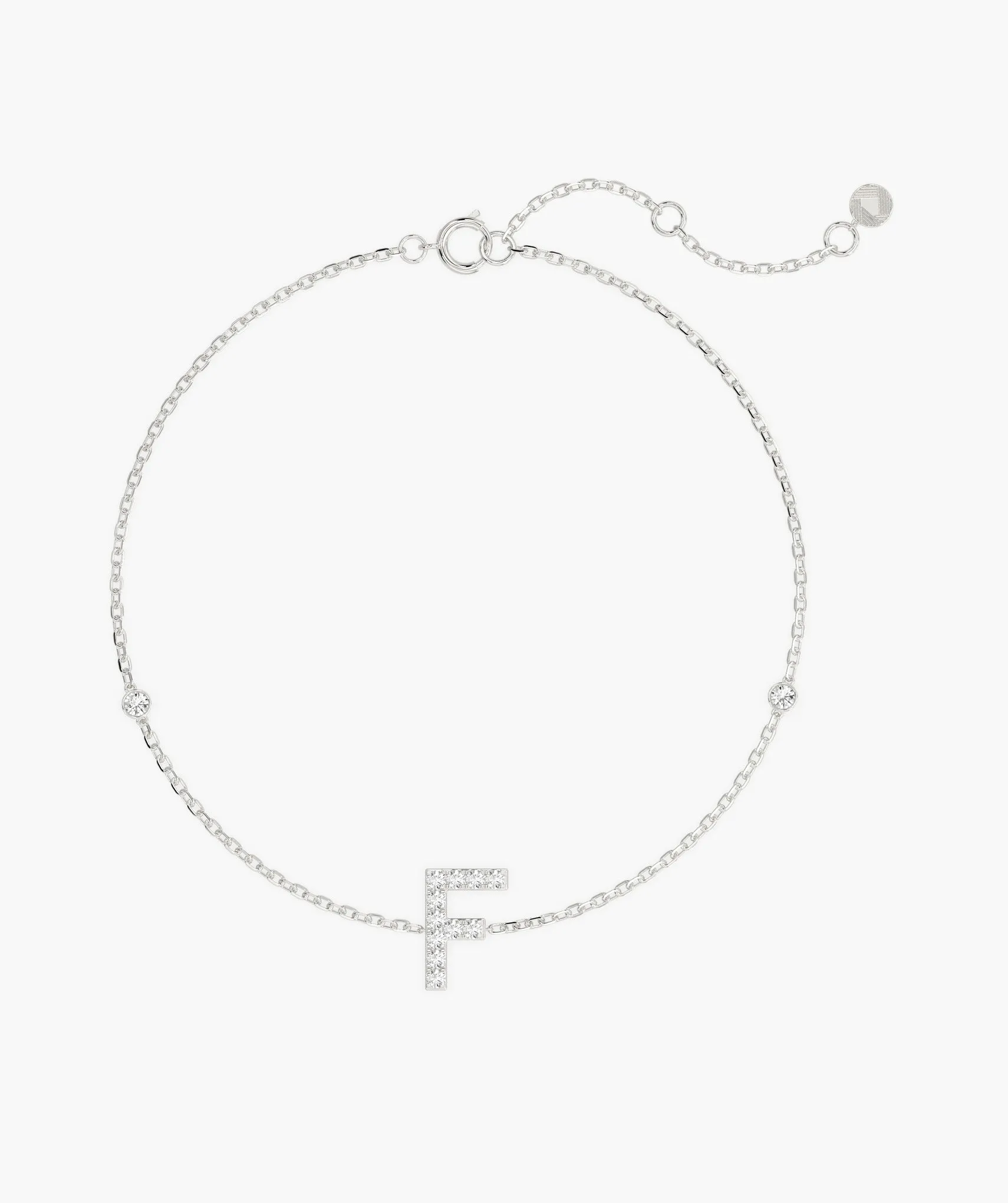 Classic Diamond 'F' Bracelet