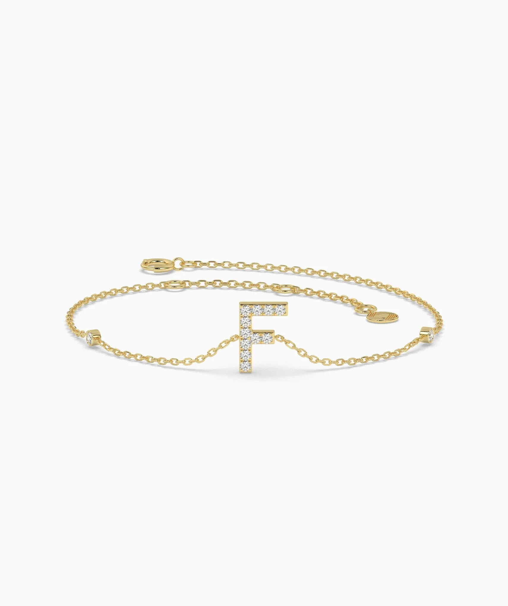Classic Diamond 'F' Bracelet
