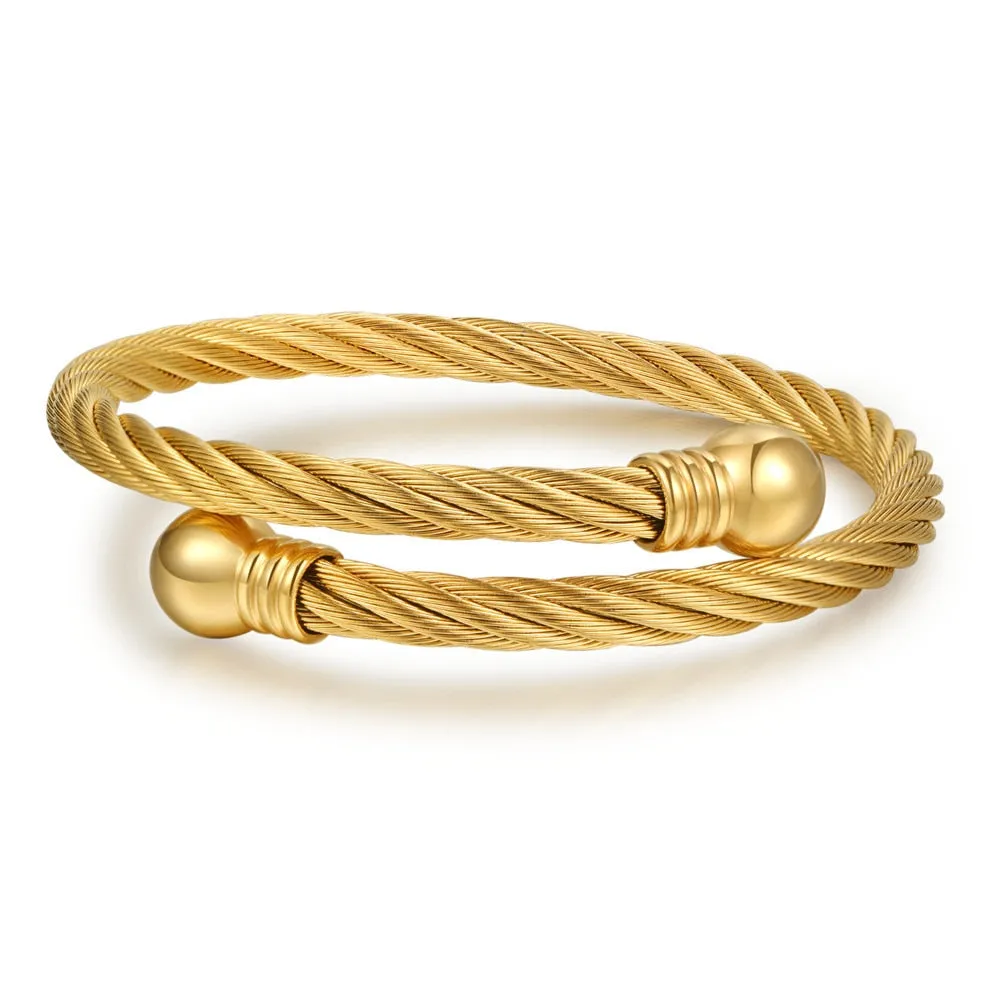 Classic Men Bracelet Charm Jewelry Fashion Luxury Gold Color plated Stainless Steel Cube Handmade Bracelets Male Homme