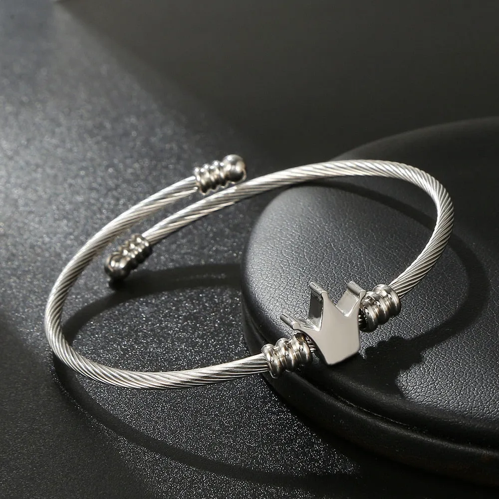 Classic Men Bracelet Charm Jewelry Fashion Luxury Gold Color plated Stainless Steel Cube Handmade Bracelets Male Homme