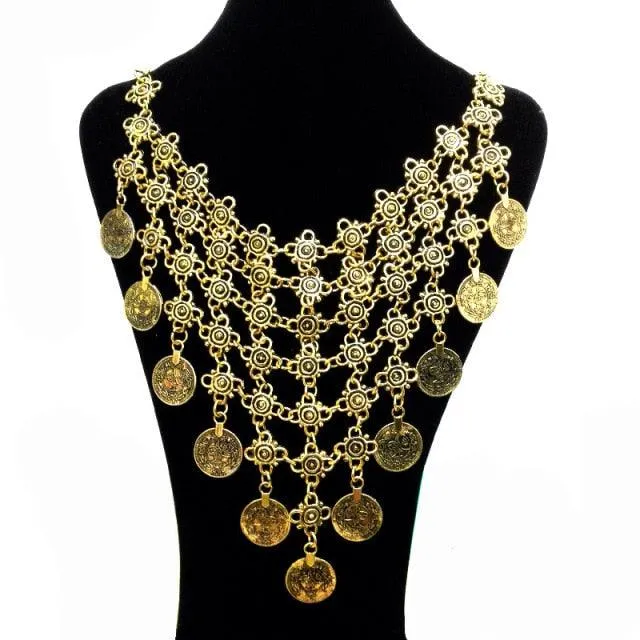 Coin Tassel Bohemian Necklace Pendants