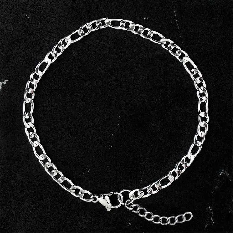 Complete Chain Bracelet Set - Silver