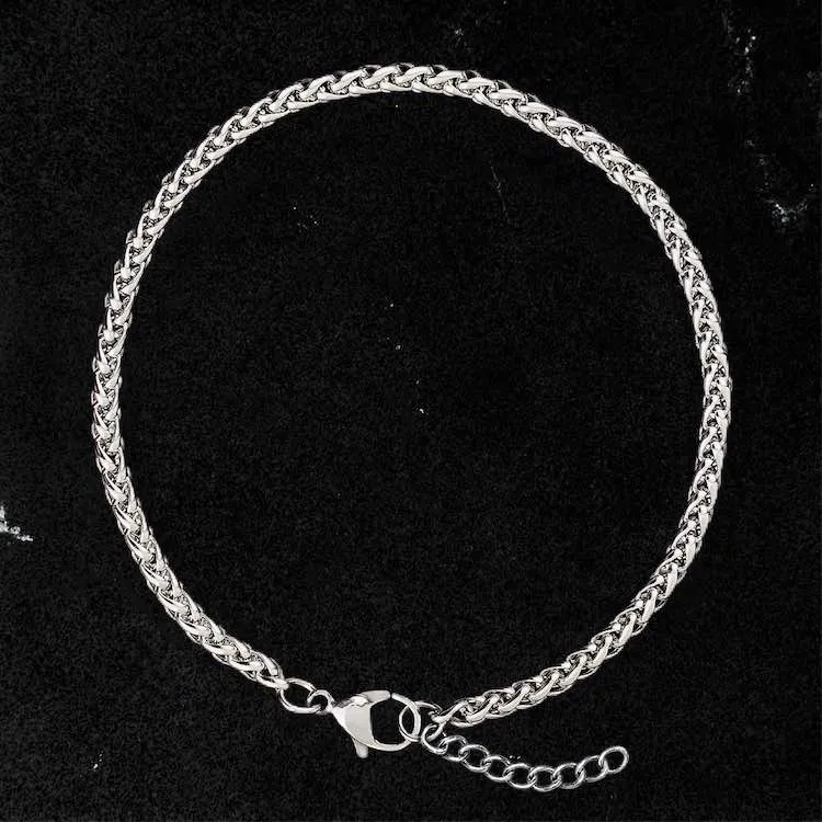 Complete Chain Bracelet Set - Silver