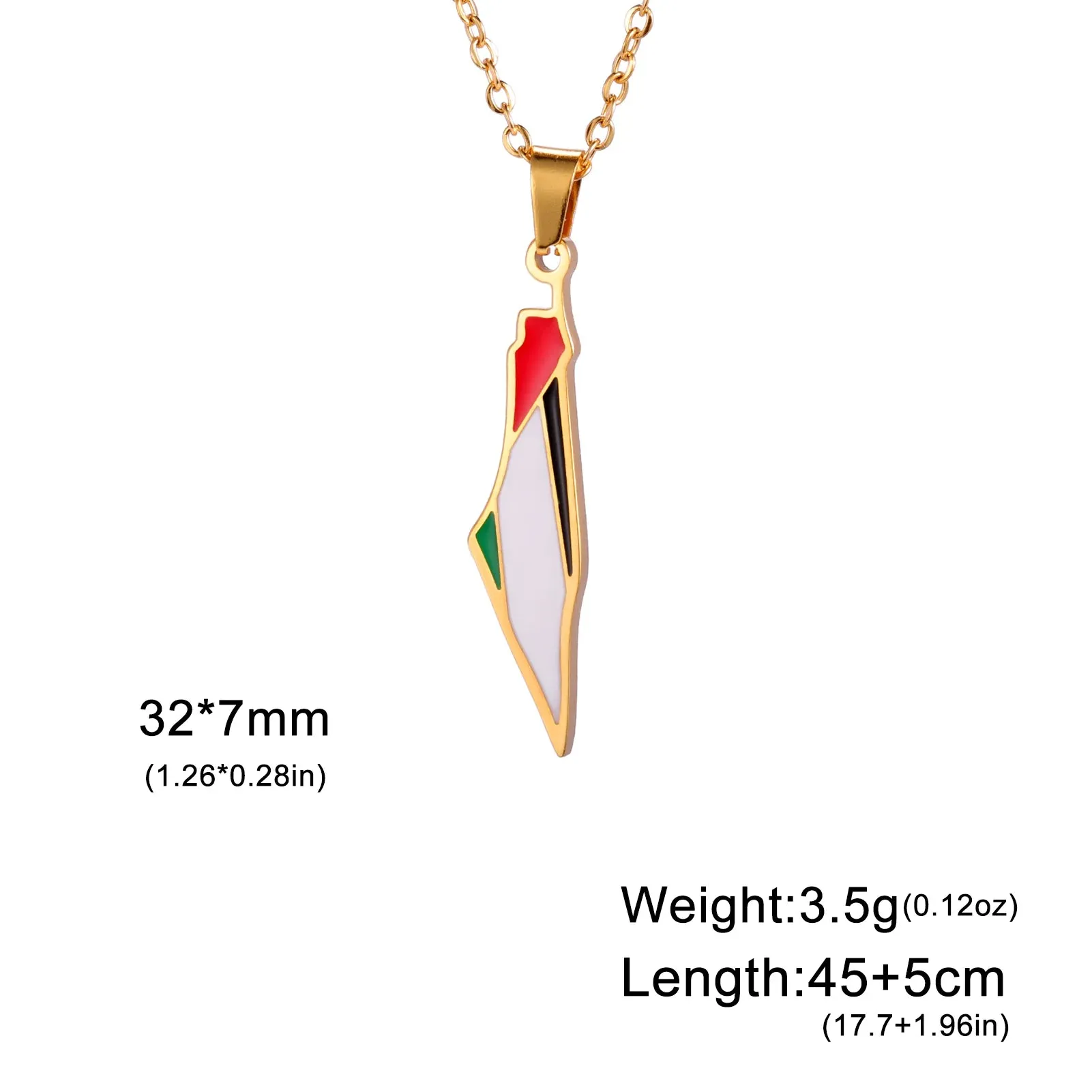 COOLTIME Palestine Map Bracelet Stainless Steel Adjustable Double Layers Chain Women Bracelets Charm Jewelry Wholesale