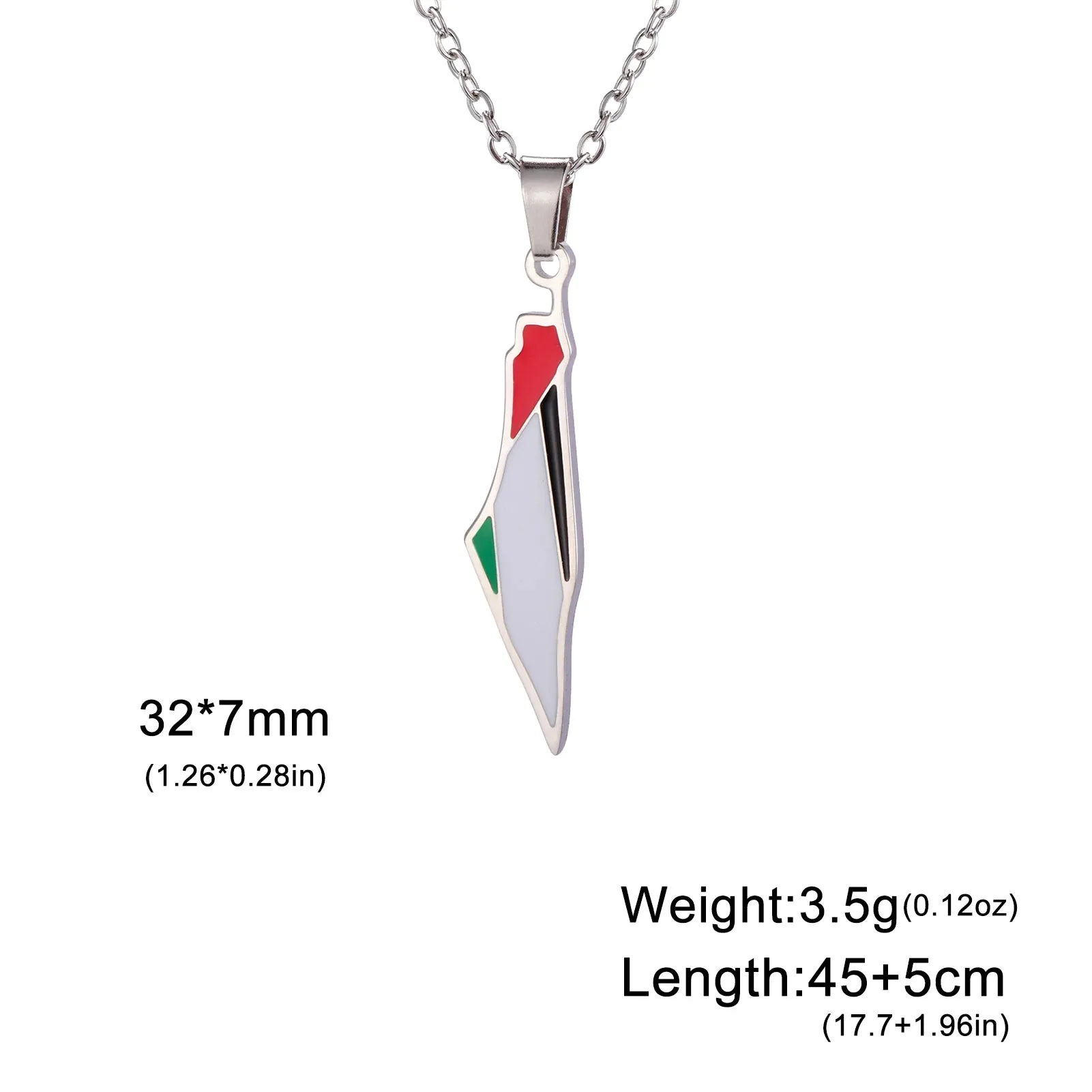 COOLTIME Palestine Map Bracelet Stainless Steel Adjustable Double Layers Chain Women Bracelets Charm Jewelry Wholesale