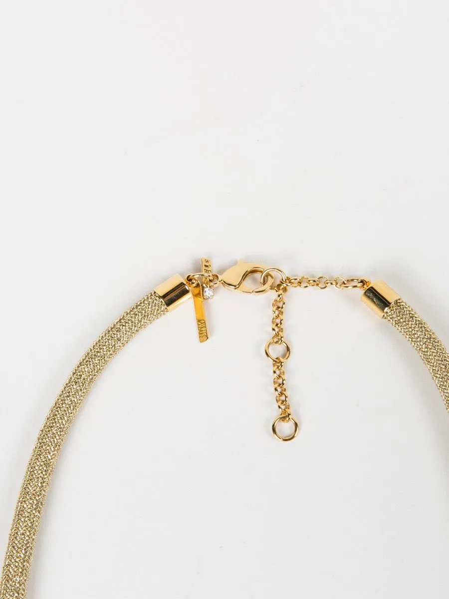 crystal lily necklace