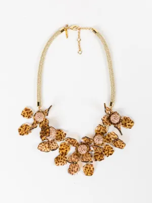 crystal lily necklace