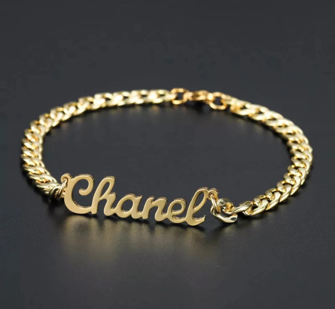 Cuban Link Name Bracelet