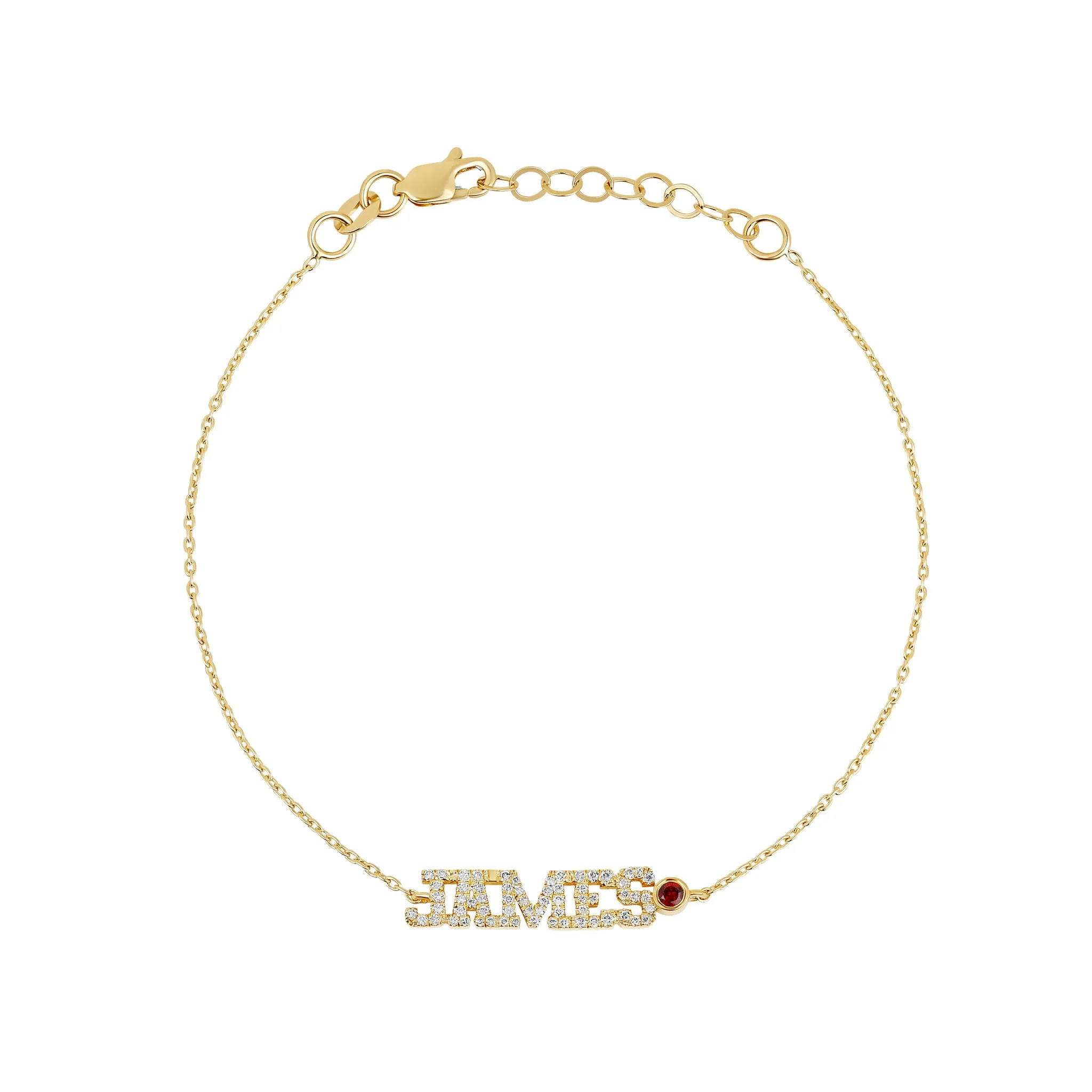 Custom Diamond Name Bracelet