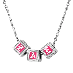 Custom Iced Moissanite 3D Enamel Dice Pendant