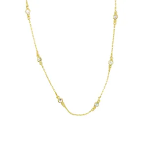 CZ Dot Necklace