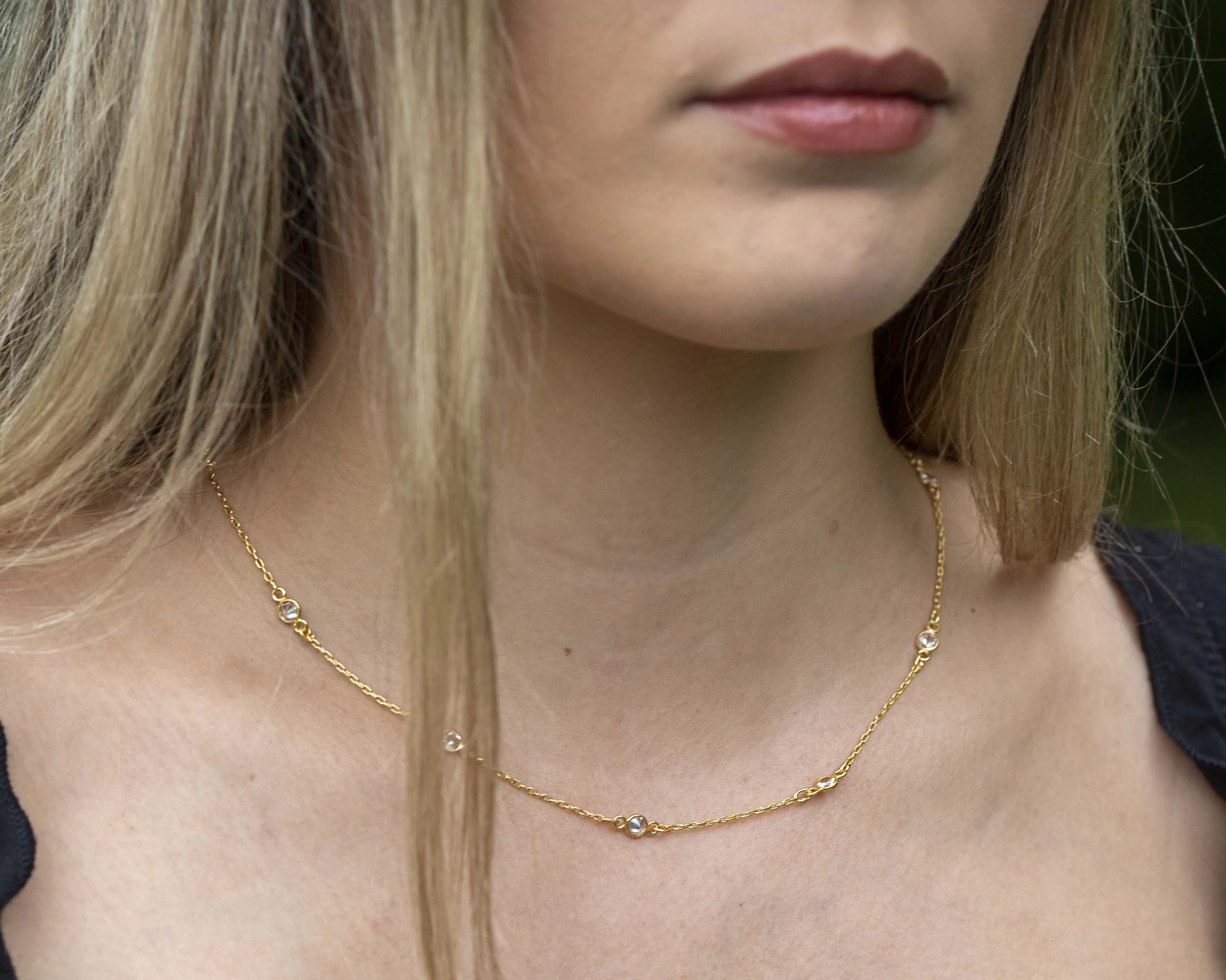 CZ Dot Necklace