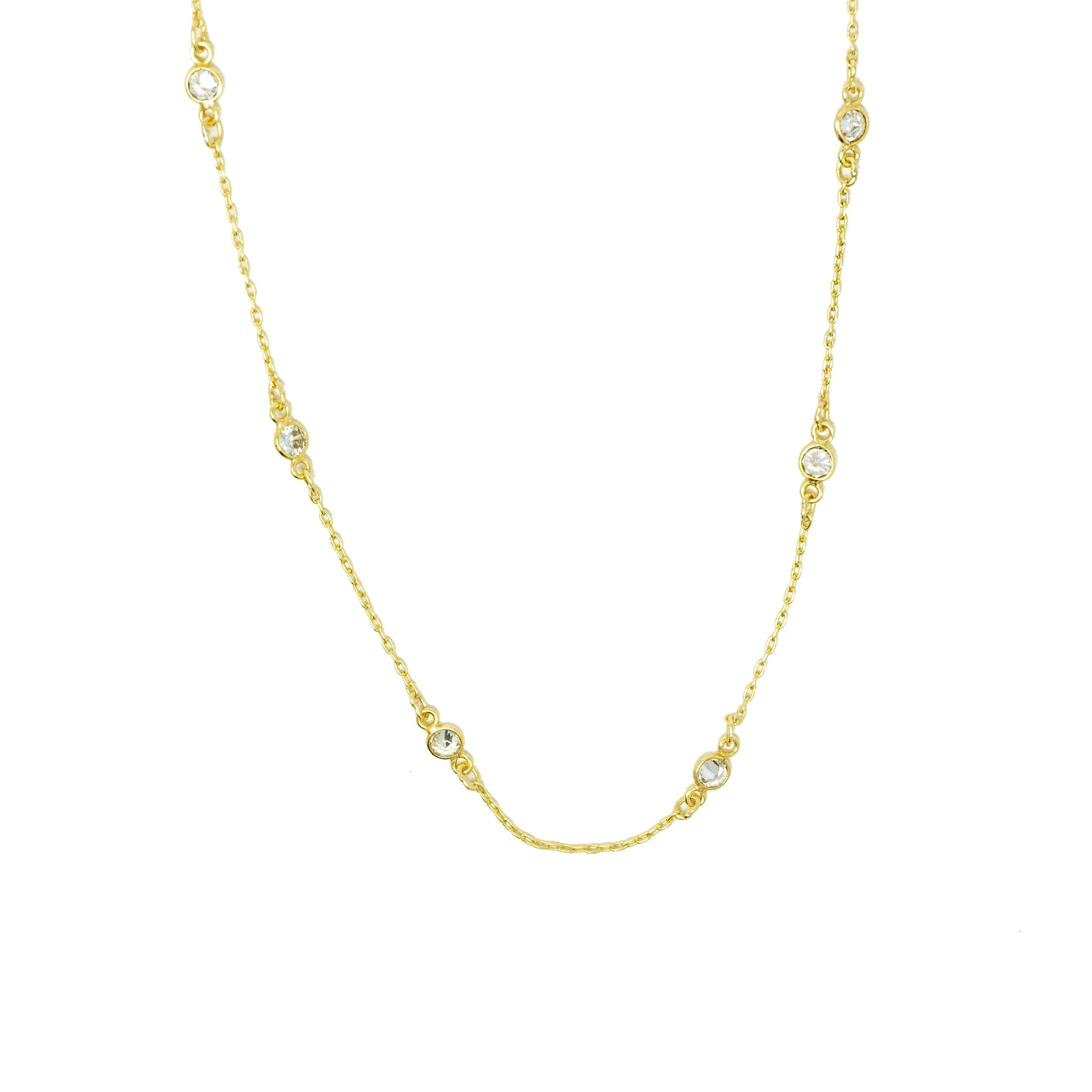 CZ Dot Necklace