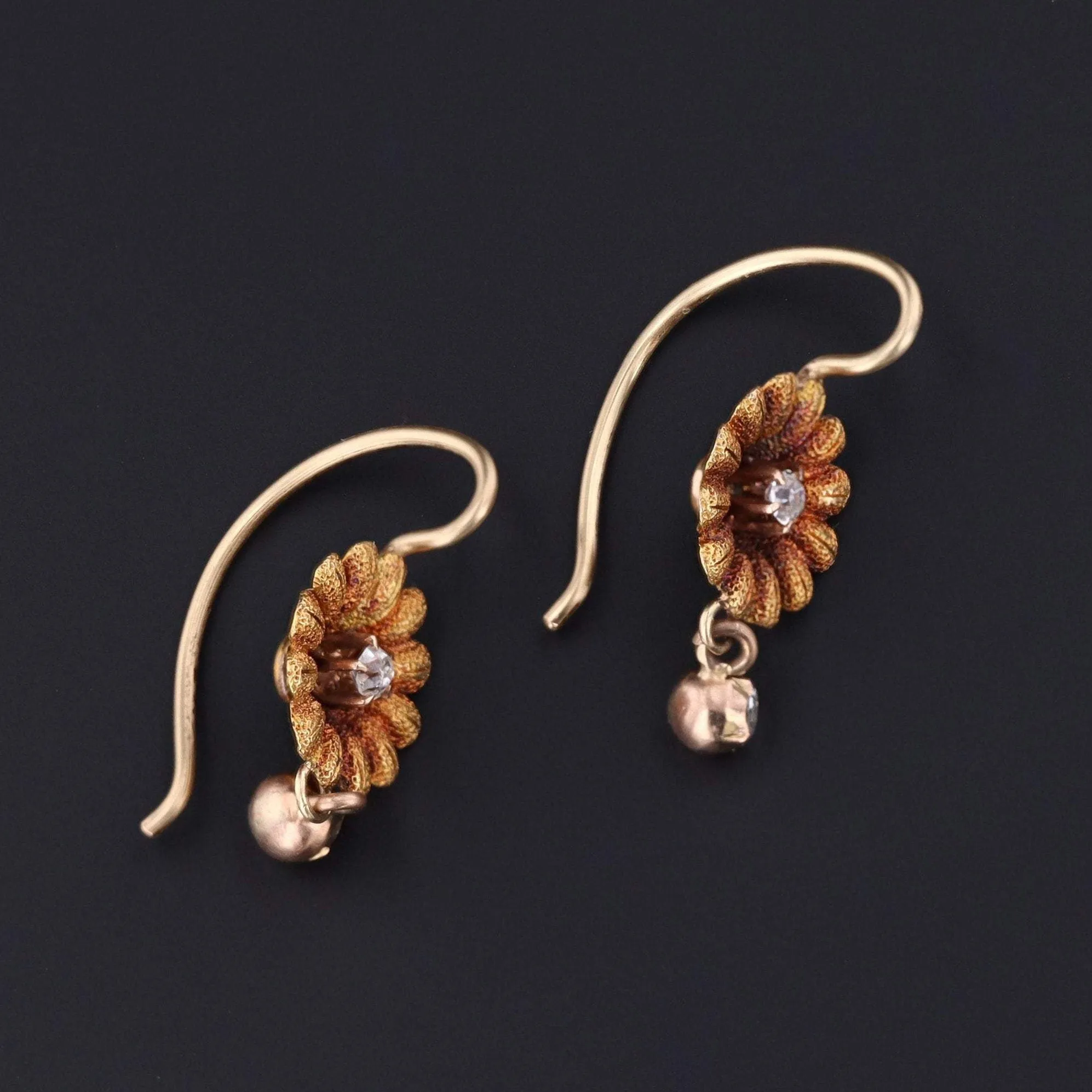 Daisy Earrings | Diamond Daisy Earrings