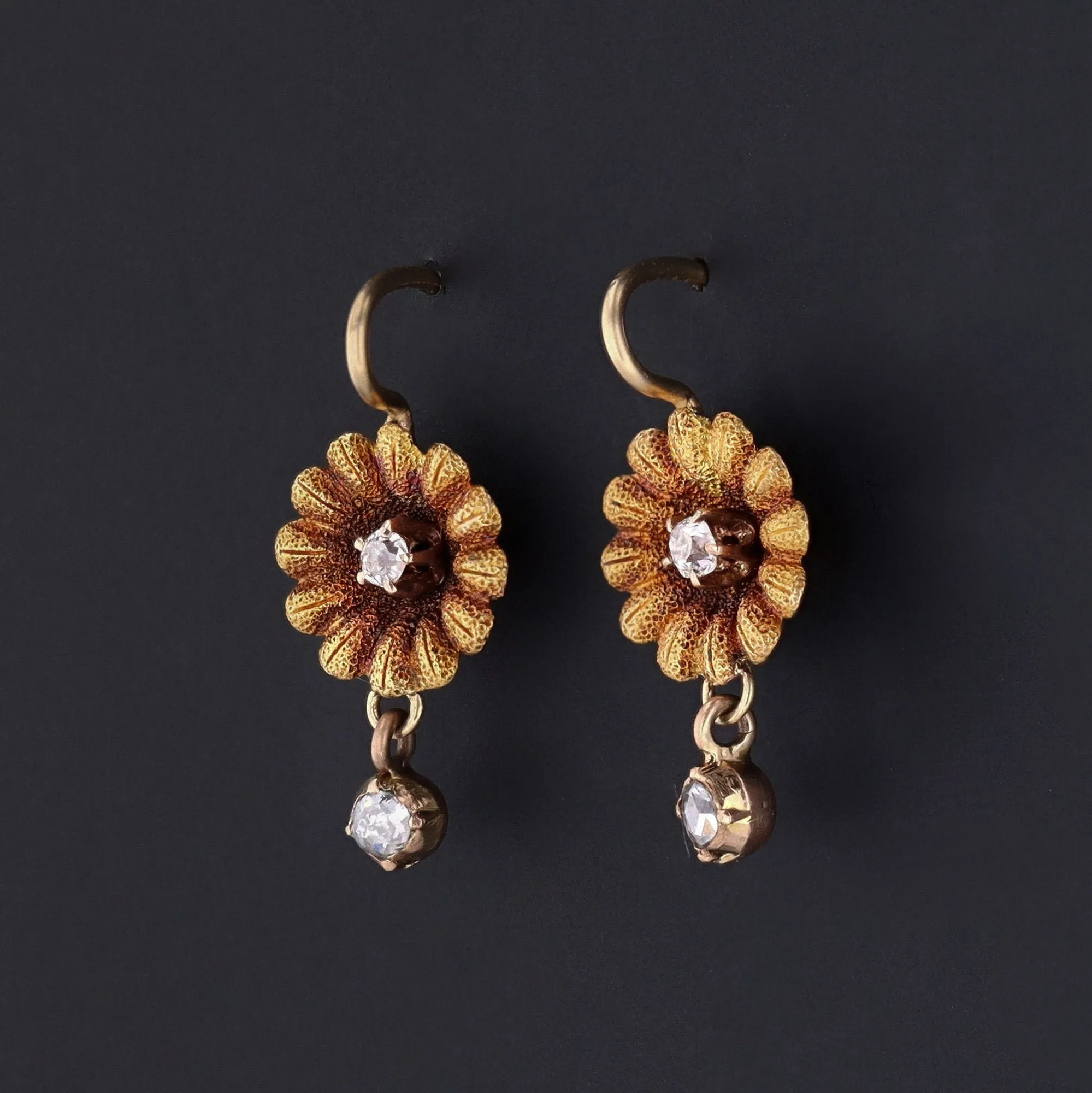 Daisy Earrings | Diamond Daisy Earrings