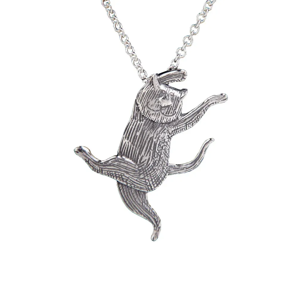 Dancing Cat - Edward Gorey Necklace