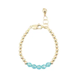 December Birthstone Bracelet (3MM   4MM beads)
