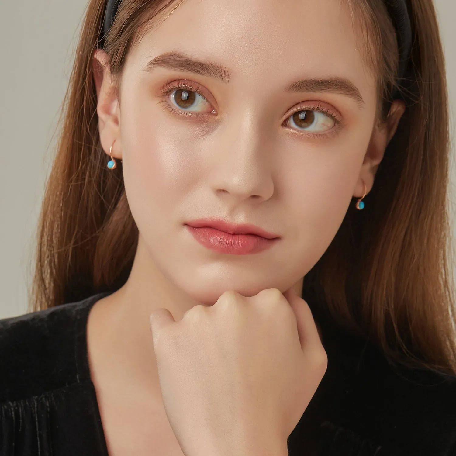 [December Birthstone] Debon D.D Gold Earring JDRERYS46BL
