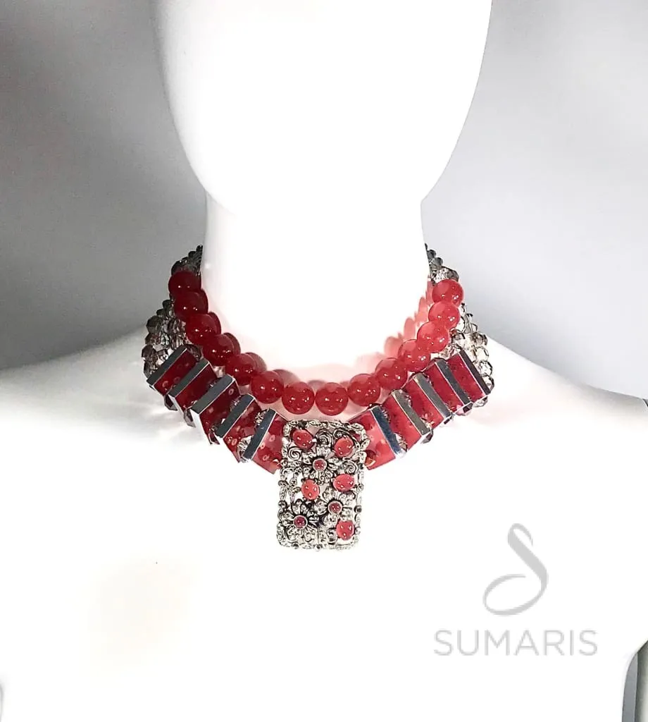 DECO FLING OOAK STATEMENT NECKLACE
