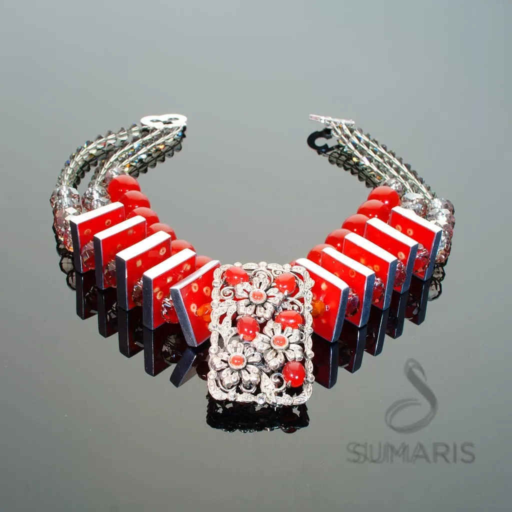 DECO FLING OOAK STATEMENT NECKLACE