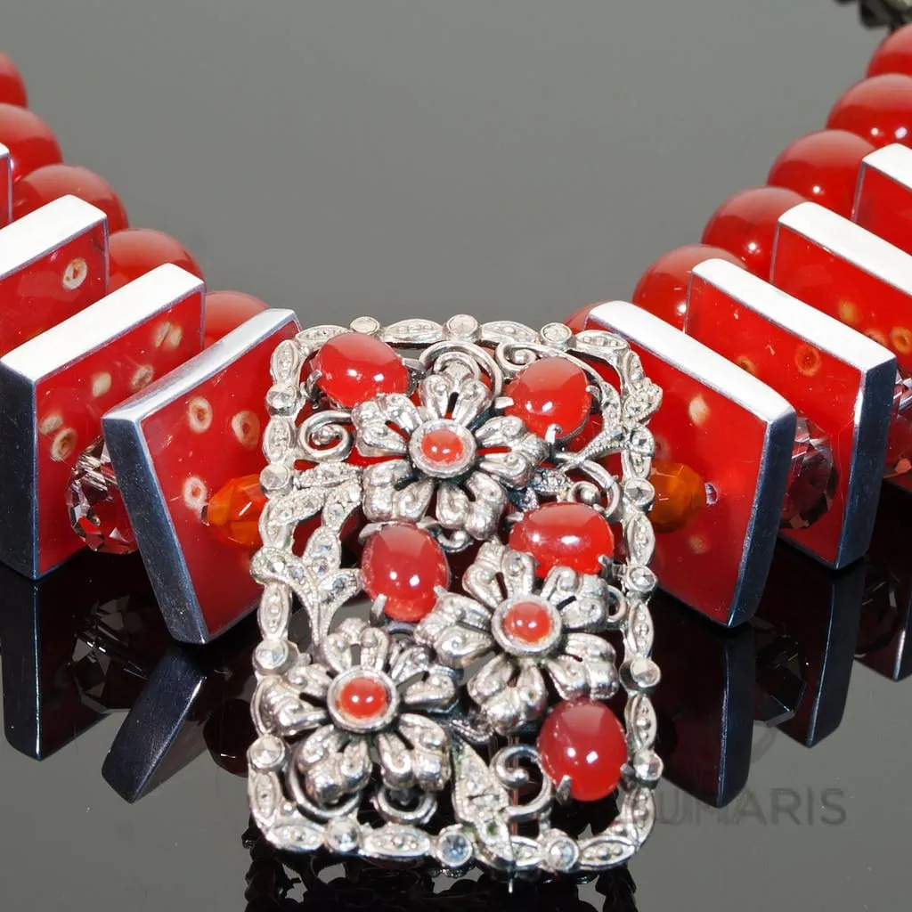 DECO FLING OOAK STATEMENT NECKLACE