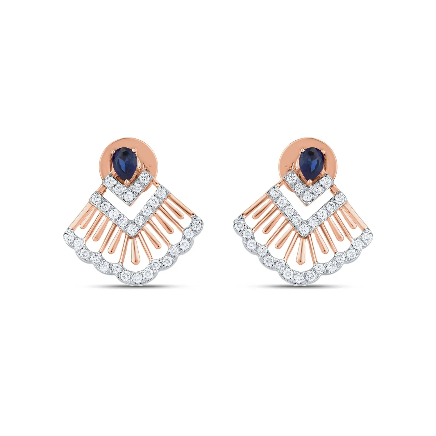 Decorative Diamond Stud Earrings