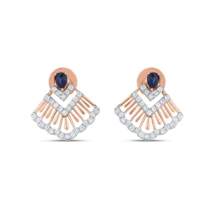 Decorative Diamond Stud Earrings