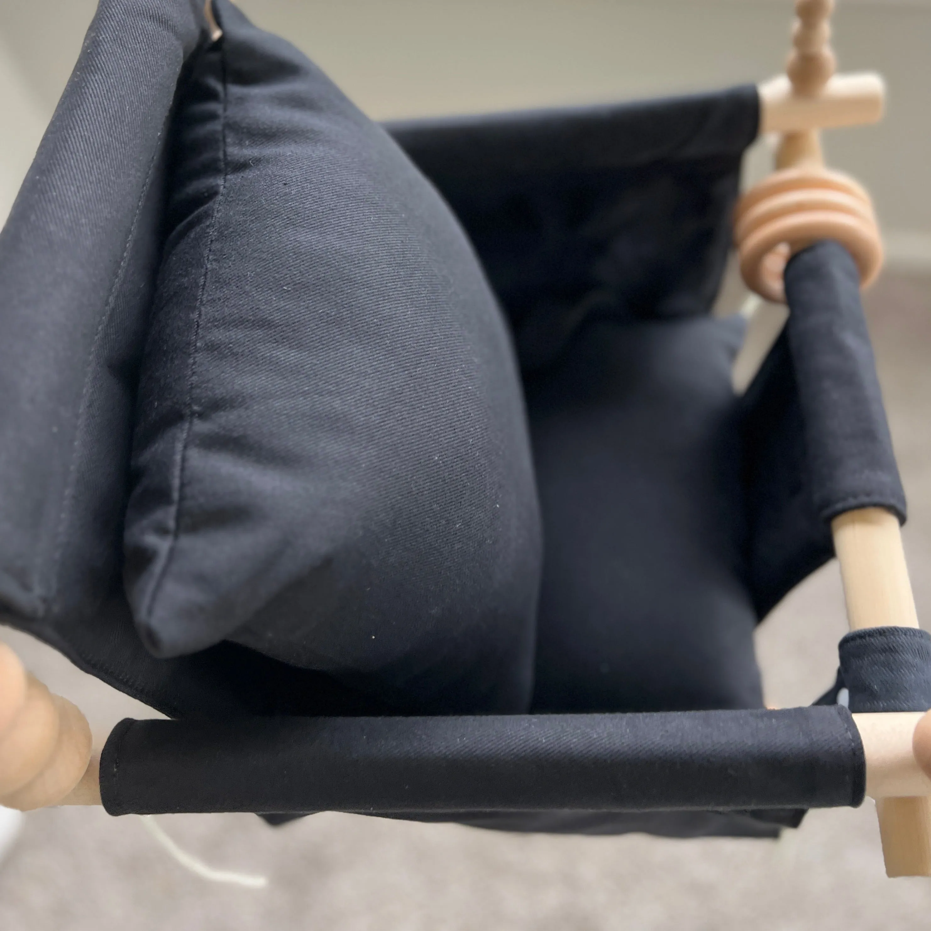 Deluxe Indoor High Back Swing Bundle-Peppercorn