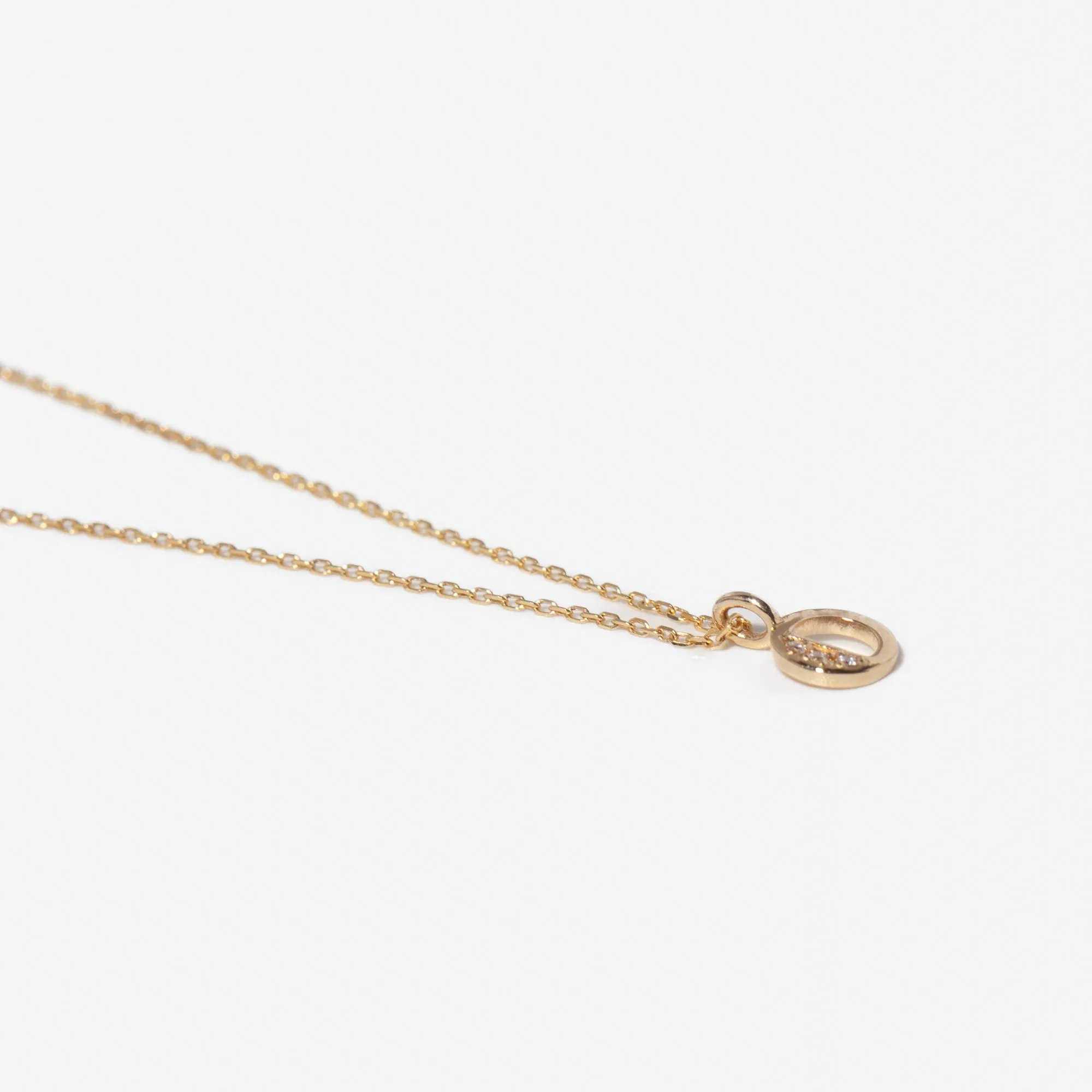 Diamond Art Deco Letter Necklace