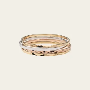 diamond cut ring stack