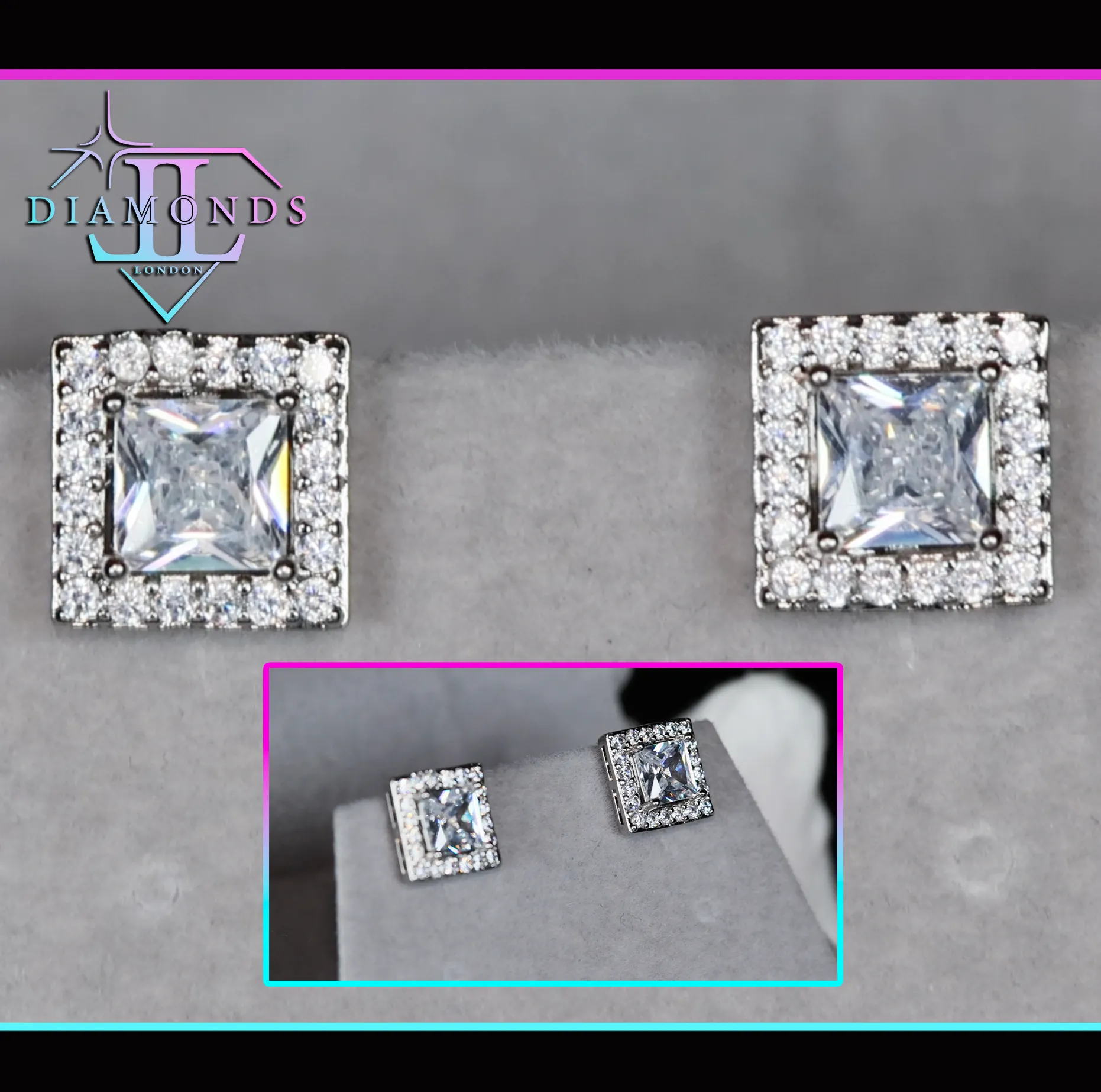 Diamond Ear Studs | Womens Stud Earrings | Mens Diamond Ear Studs