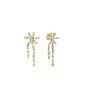 Diamond Galaxy Drop Earrings