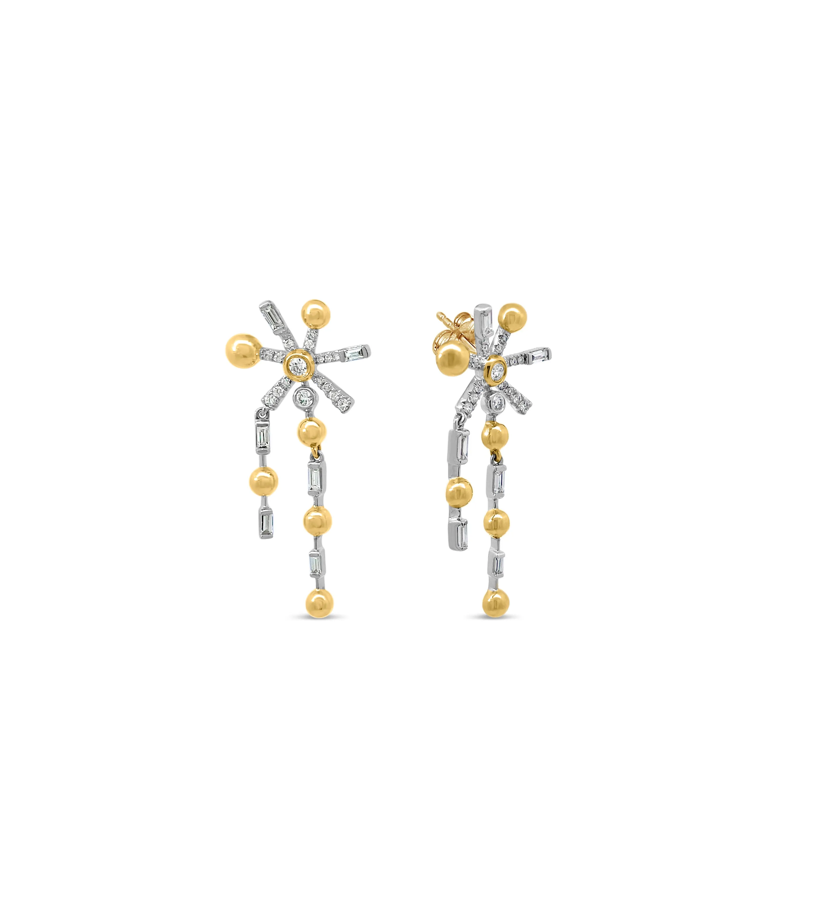 Diamond Galaxy Drop Earrings