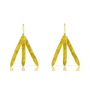 Diamond Gold Shiva Earrings