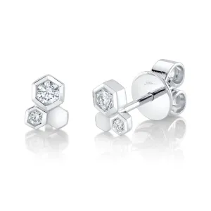 Diamond Honeycomb Studs